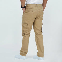 Premium Twill Cargo Pants - Khaki