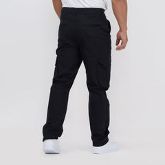 Premium Twill Cargo Pants - Black