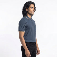 Premium Waffle Zipper Polo - Surma