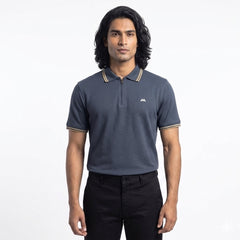 Premium Waffle Zipper Polo - Surma