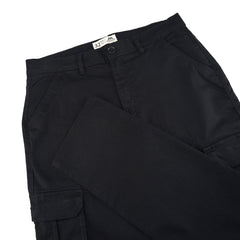 Premium Twill Cargo Pants - Black