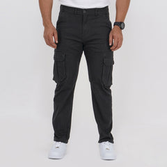Premium Twill Cargo Pants - Dark Charcoal