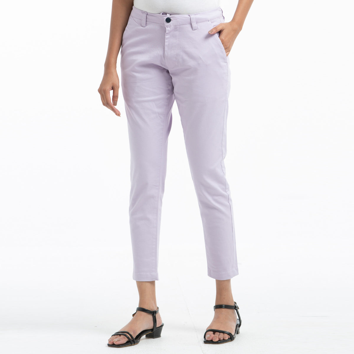 Adjustable Ladies Chinos - violet
