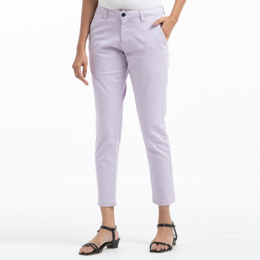 Adjustable Ladies Chinos - violet