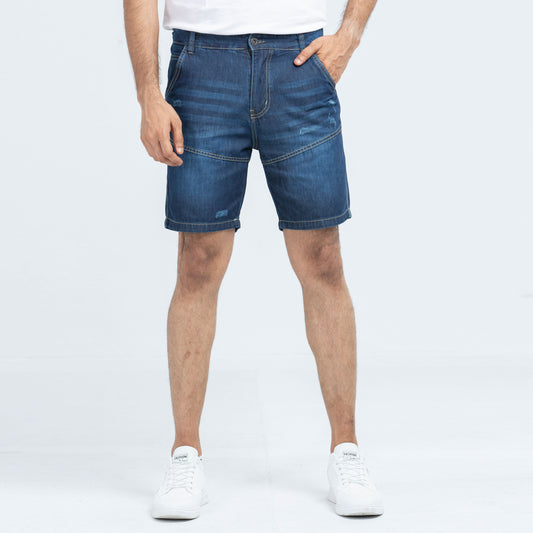 2Q Denim Shorts - Dark Blue