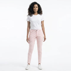Adjustable Ladies Chinos Pants - Pink