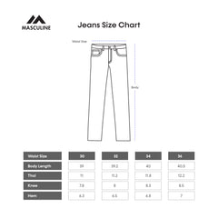 Stretch Semi Fit Jeans - Mid Blue