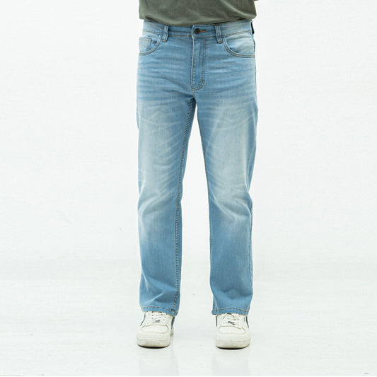 Straight Fit Jeans- Light Blue