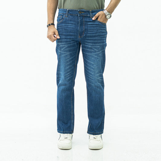 Straight Fit Jeans- Navy Blue