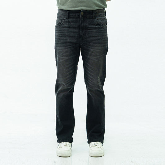 Straight Fit Jeans- Foggy Black