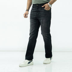 Straight Fit Jeans- Foggy Black