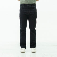 Straight Fit Jeans- Jet Black