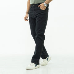Straight Fit Jeans- Jet Black