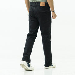 Straight Fit Jeans- Jet Black