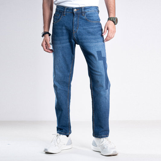 Stretch Semi Fit Jeans -  Avalanche Blue