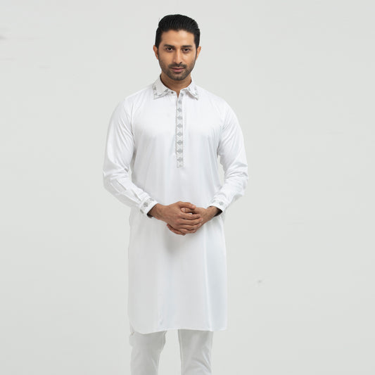 Premium Kabli Panjabi - White