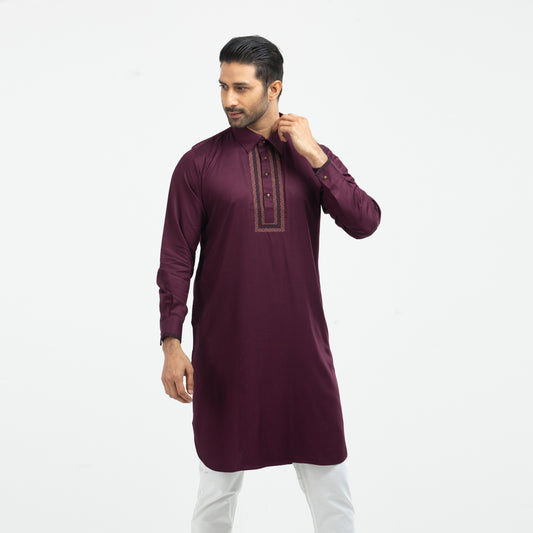 Premium Kabli Panjabi - Purple