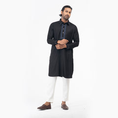 Premium Kabli Panjabi - Black