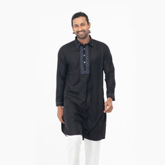Premium Kabli Panjabi - Black