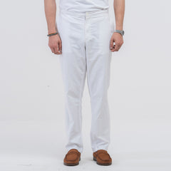 Premium Cotton  Pajama -  White