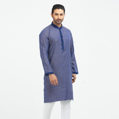 Printed Casual Panjabi  - Blue