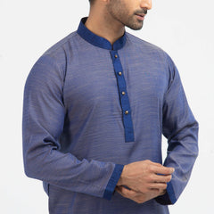 Printed Casual Panjabi  - Blue