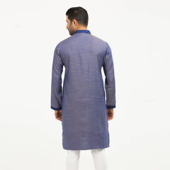 Printed Casual Panjabi  - Blue