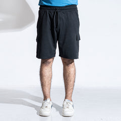 WaffleFlex Cargo Shorts-Black