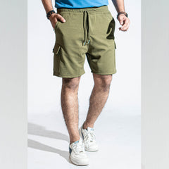 WaffleFlex Cargo Shorts-Olive