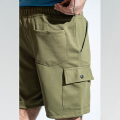 WaffleFlex Cargo Shorts-Olive