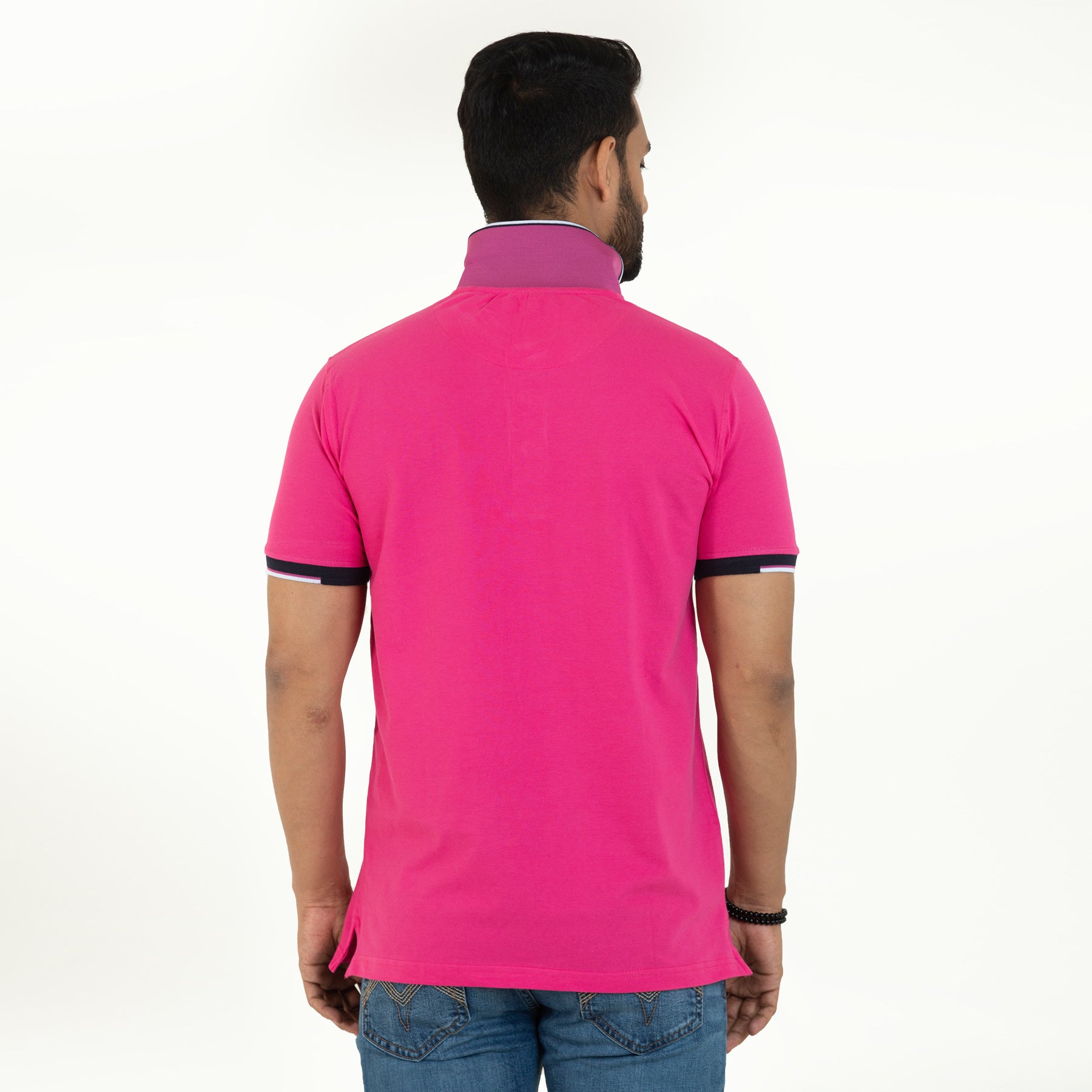 Tipping polo-Hot Pink - Masculine