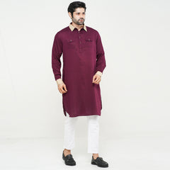 Kabli Panjabi- Maroon