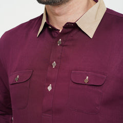 Kabli Panjabi- Maroon