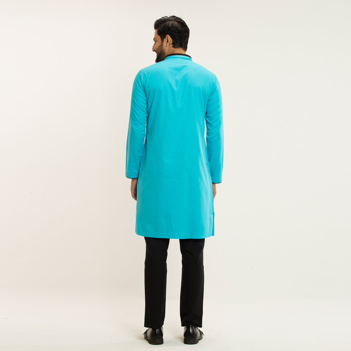 Casual Panjabi- Cyan - Masculine