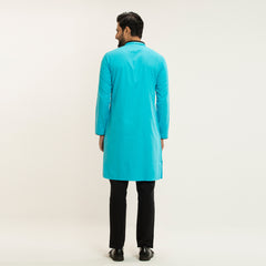 Casual Panjabi- Cyan - Masculine