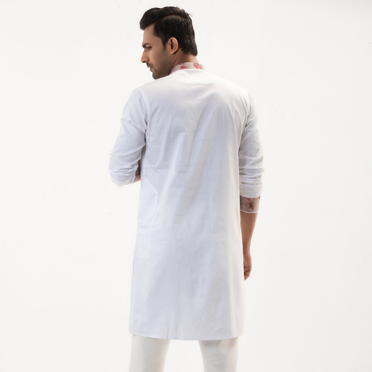 Semi Fit Premium Panjabi- White - Masculine