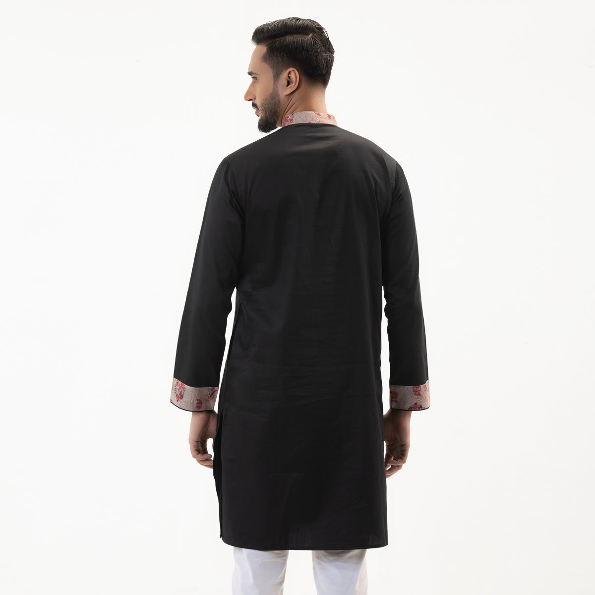 Semi Fit Premium Panjabi- Black - Masculine