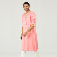 Semi Fit Panjabi Casual Panjabi - Pink