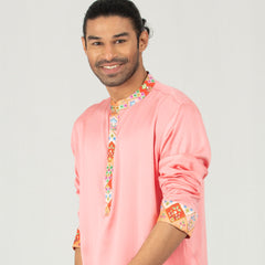 Semi Fit Panjabi Casual Panjabi - Pink