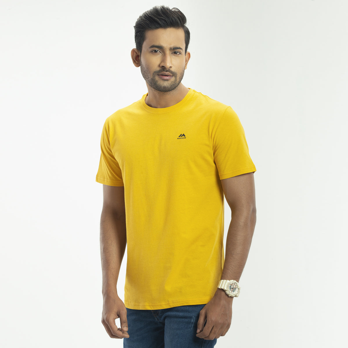 Solid T-shirt- Yellow - Masculine