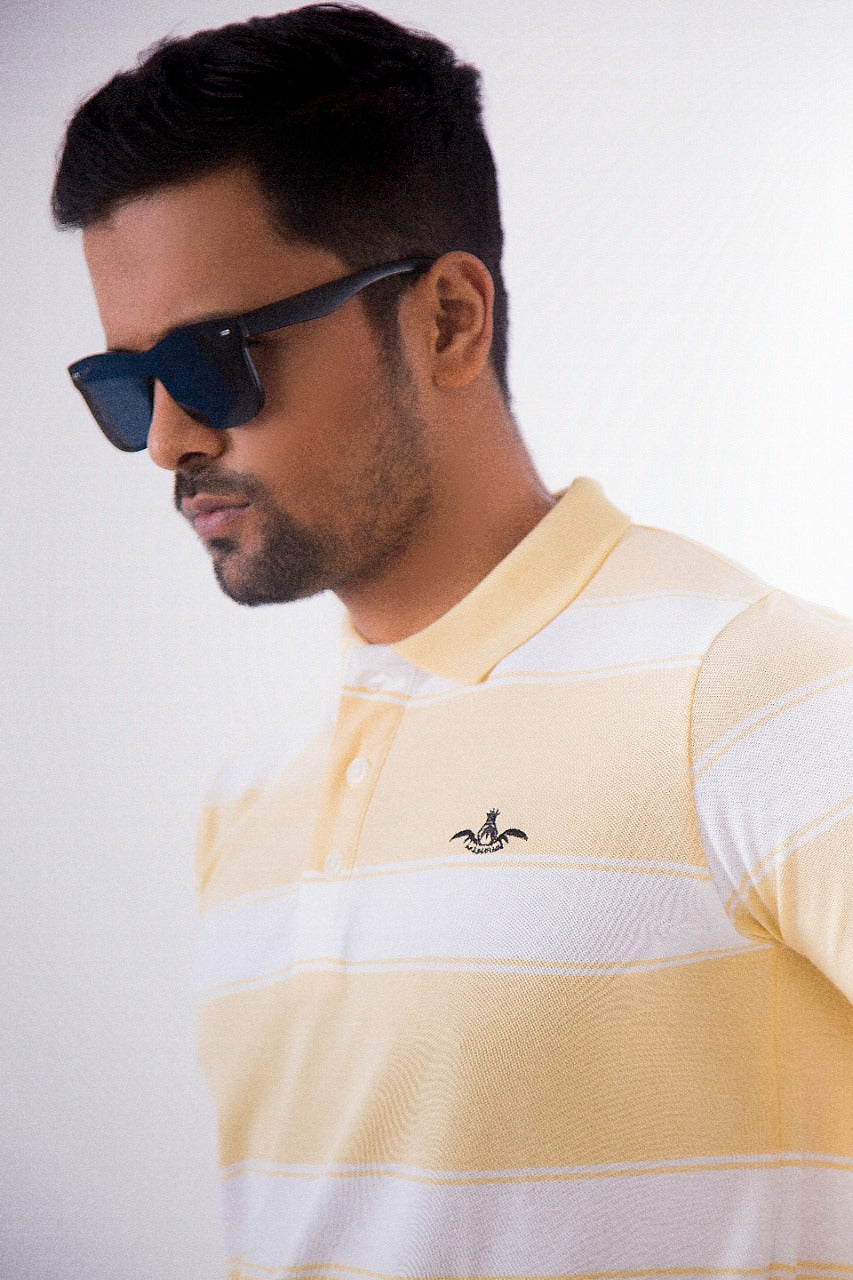 Polo Stripe-Yellow - Masculine